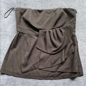 Trina Turk Black strapless top